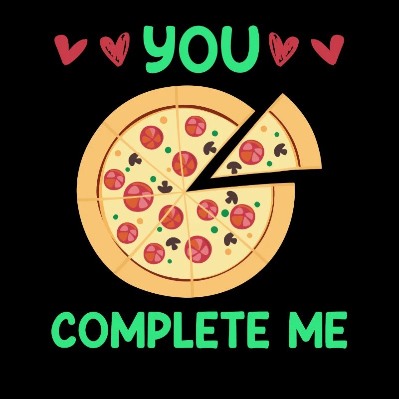 Liebespaar Dinner Date Pizza Liebe Valentinstag