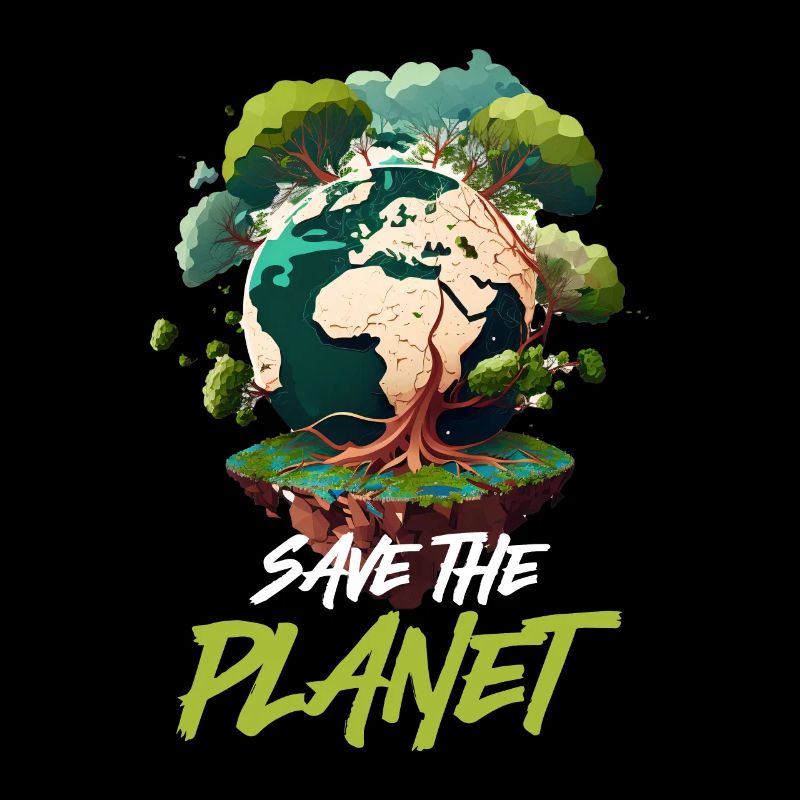 Rette den Planeten Mutter Erde Umweltschutz