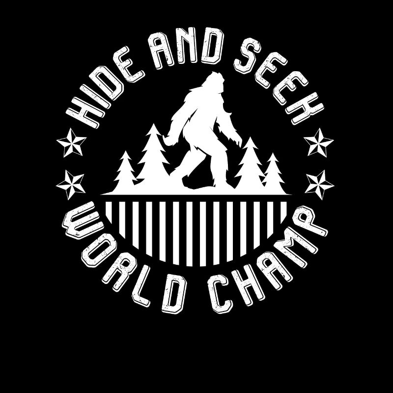Cache-cache et cherchez le champion du monde Mountain Fan Funny Hiker