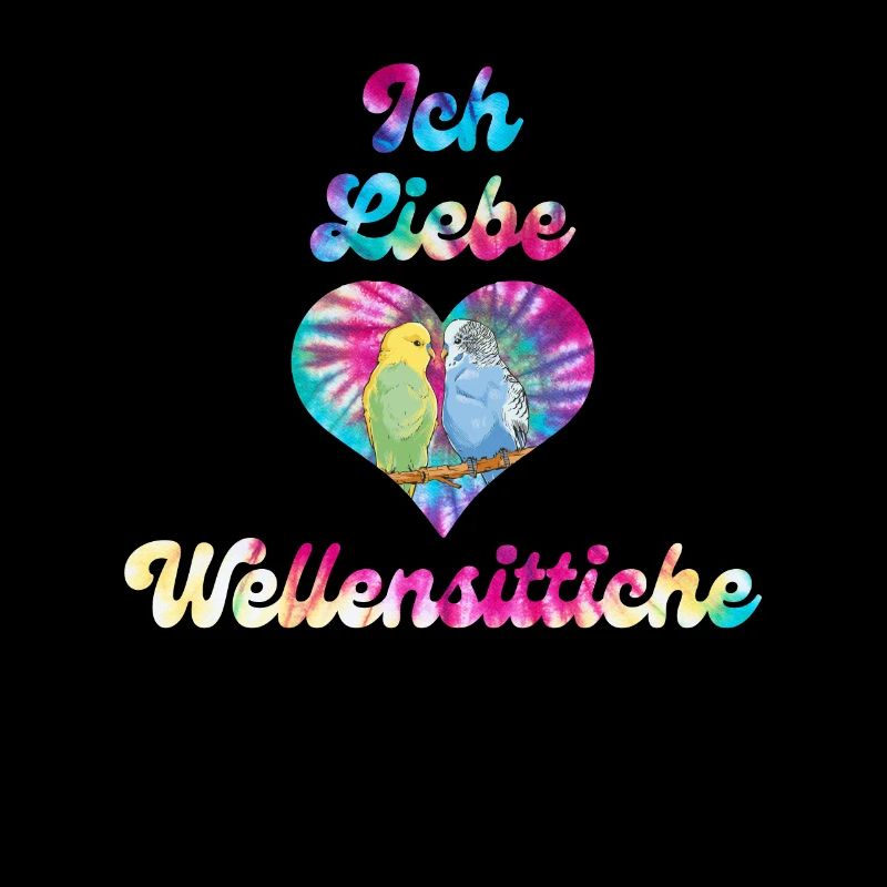 Ich liebe Wellensittiche Budgie Lover Sittich