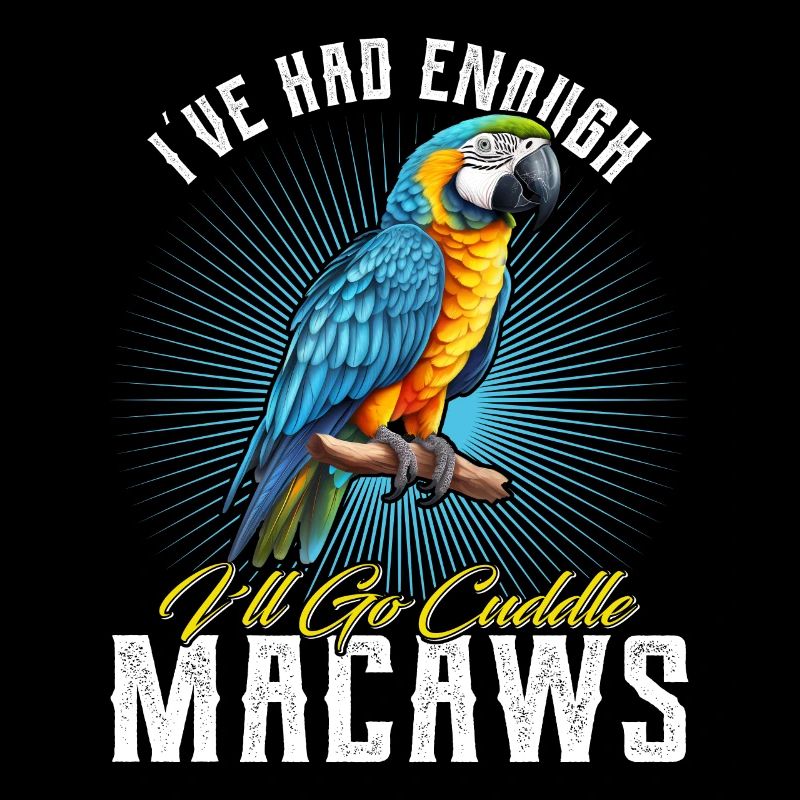 Ara Vogel I ́ve had enough I ́ll go Cuddle Macaws