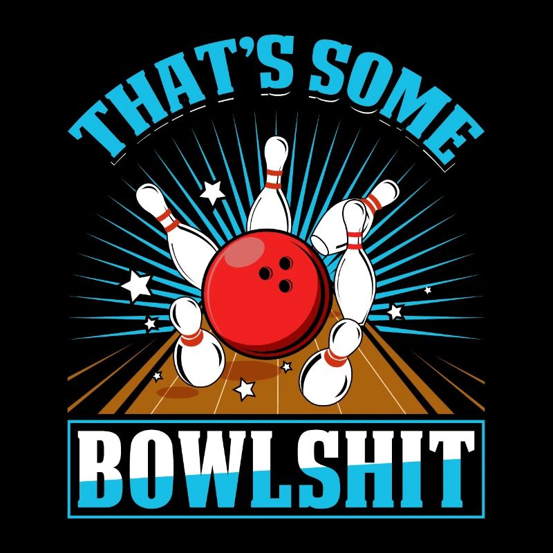 Chemise de bowling lustig C’est un peu de Bowlshit