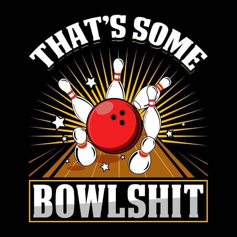 Chemise de bowling lustig C’est un peu de Bowlshit