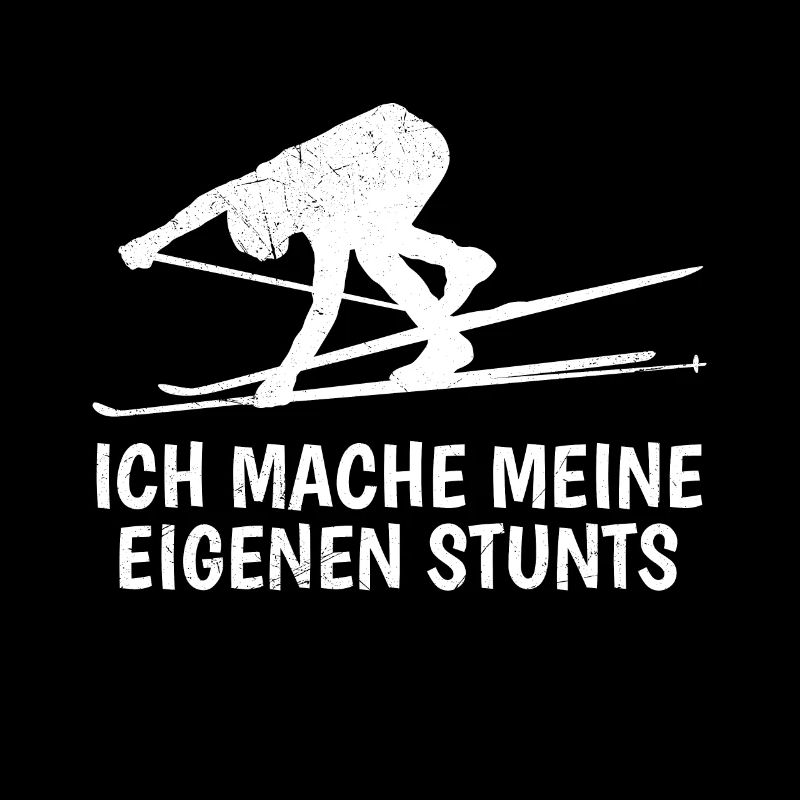 Skifahrer Ich Mache Meine Eigenen Stunts