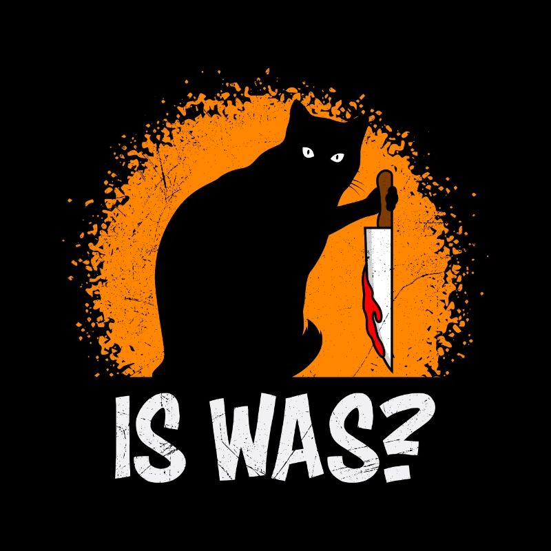 Gruselige Horror Katze mit Messer IS WAS?