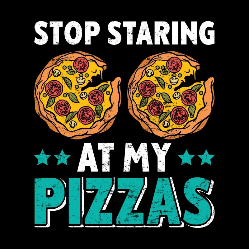 Fan de pizza Arrêtez de regarder mes pizzas Backfans