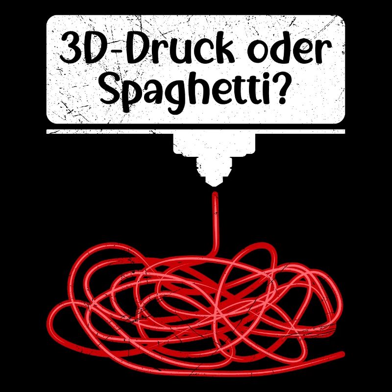 3D-Druck oder Spaghetti 3D Drucken Fail