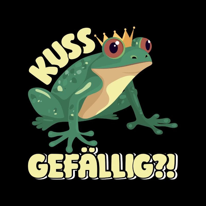 Froschkostüm Lustig KUSS GEFÄLLIG? Faschings