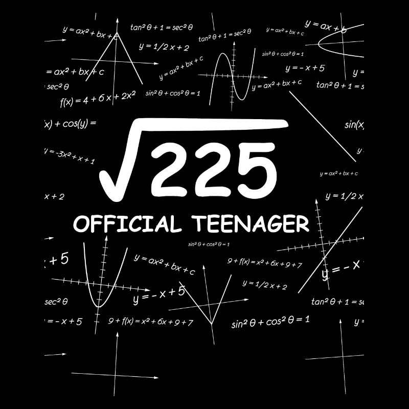 15e anniversaire 15 ans cadeau adolescent maths