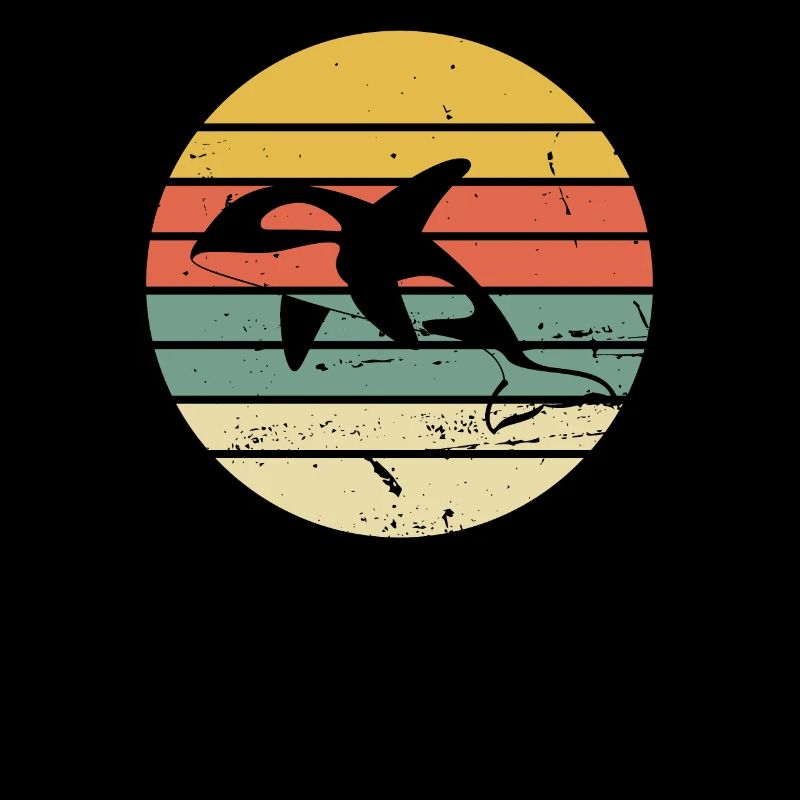 Retro Orca Schwertwal Killerwal