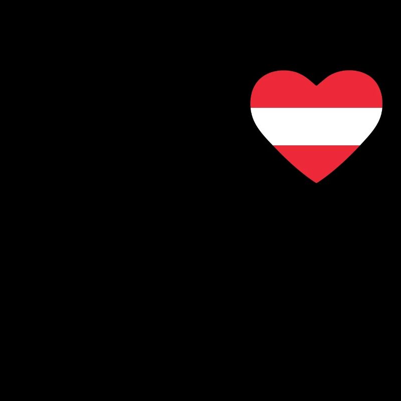 Cœur drapeau Autriche