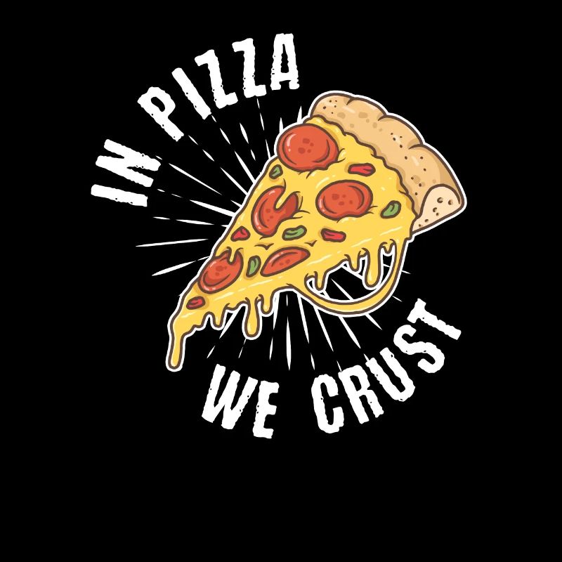 In der Pizza verkrusten wir das nette Lebensmittel, das Liebhaber isst