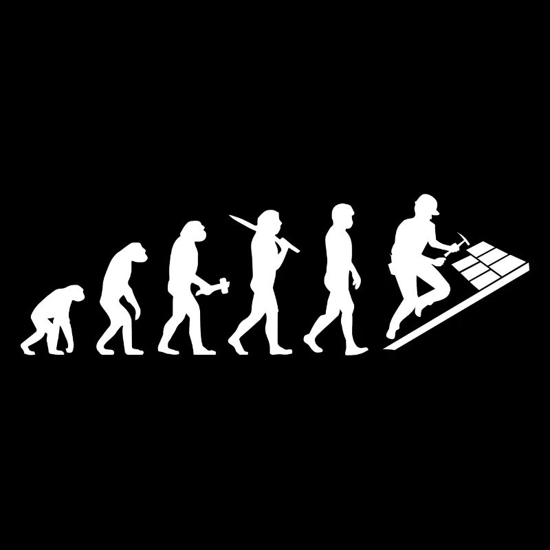 Dachdecker Dachklempner Evolution Geschenk