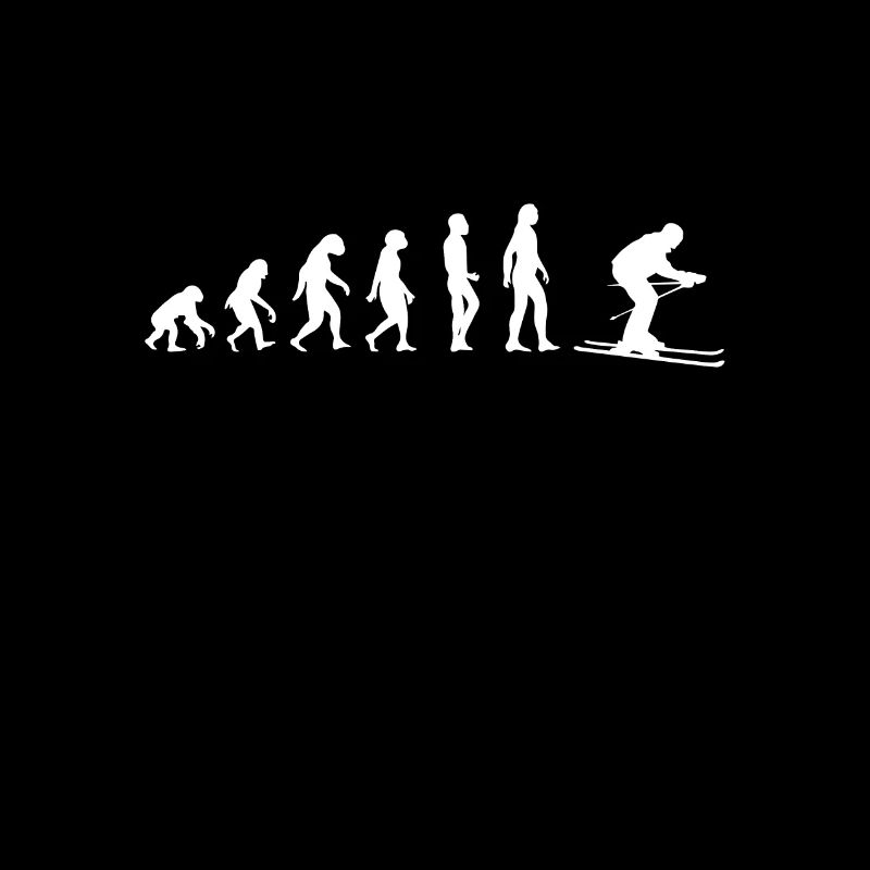 Evolution Skifahrer