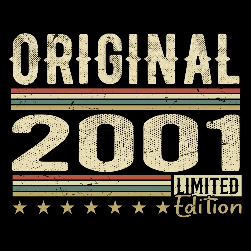 Original 2001 – Retro-Geburtstagsgeschenk 2001