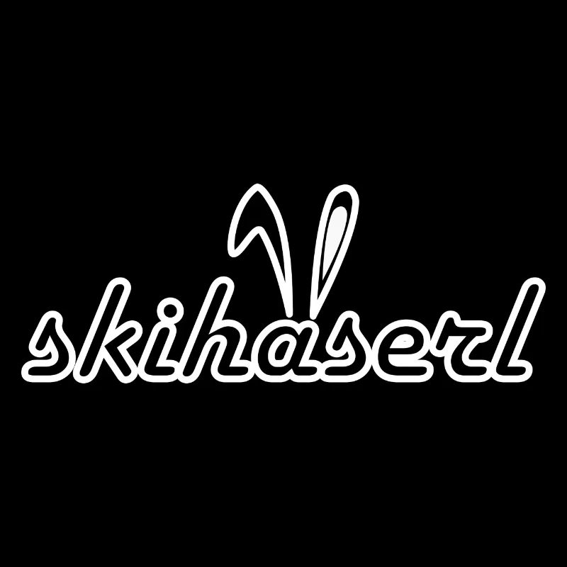 Skihaserl Skihase Skifahren Geschenk Geschenkidee