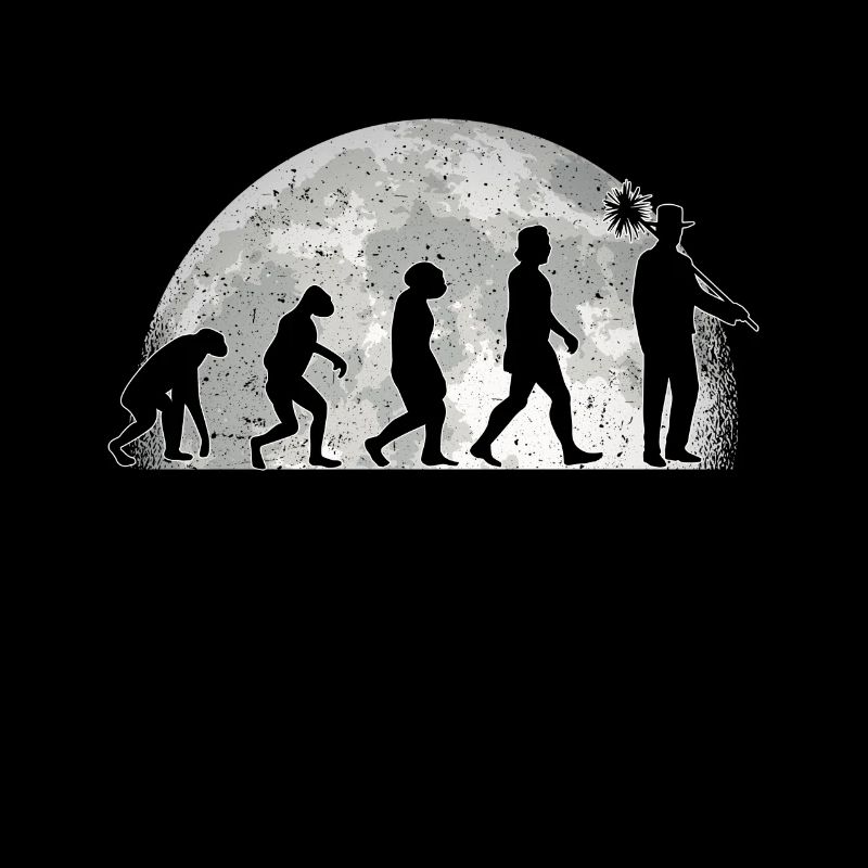 Schornsteinfeger Evolution Mond Kaminfeger Kamin