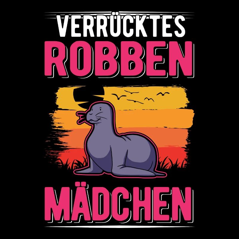 Verrücktes Robbe Mädchen Seelöwe