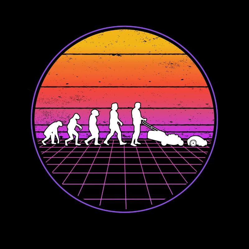 Mähroboter Evolution Retro Rasenroboter