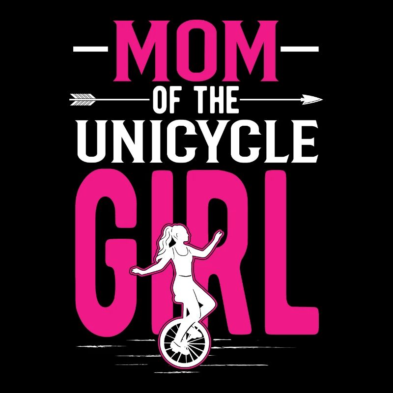 Mutter von Einrad Mädchen