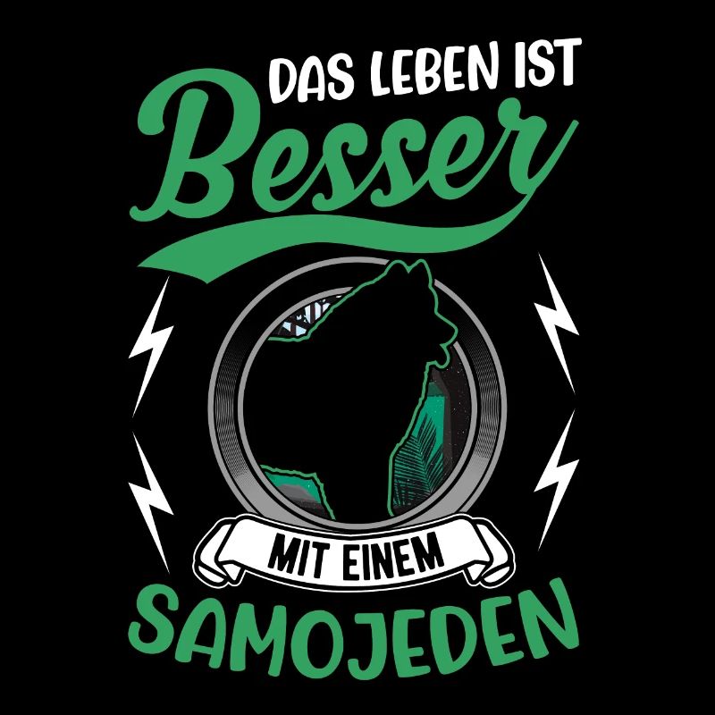 Das Leben ist besser mit einem Samojeden