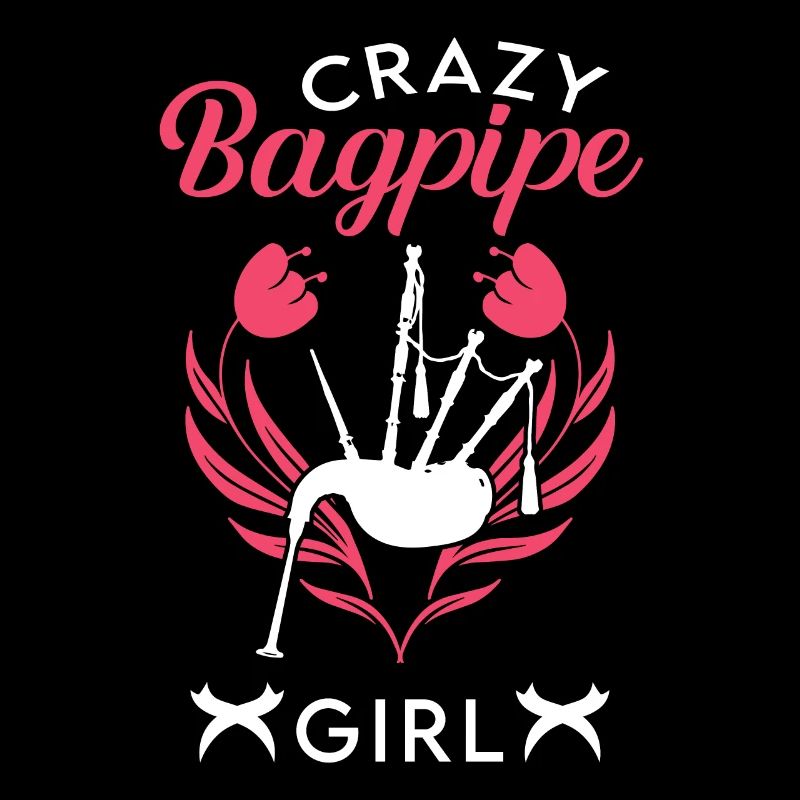 Fille de cornemuse folle