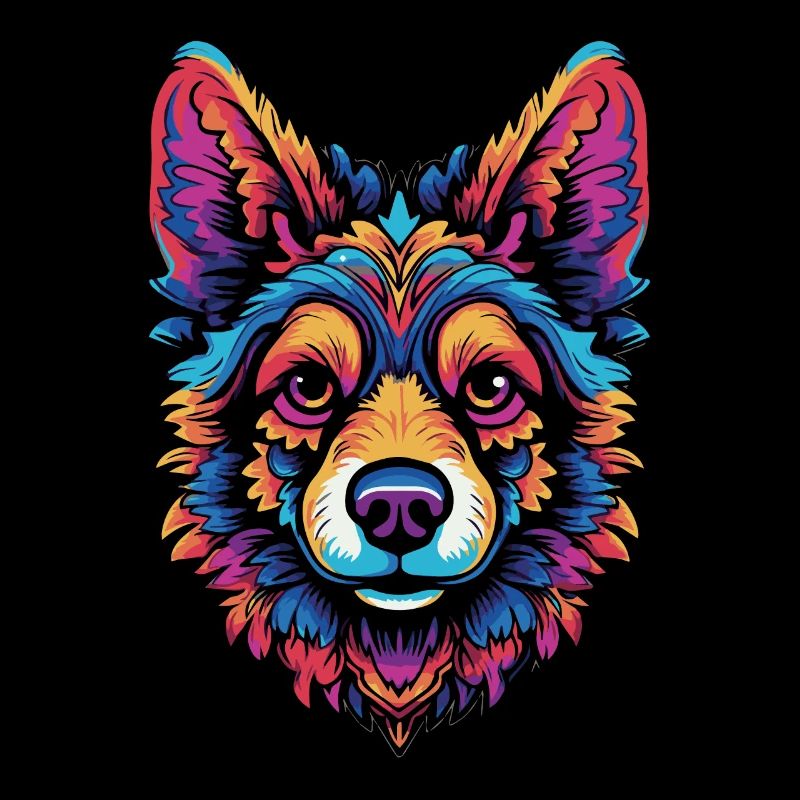 Welsh Corgi coloré