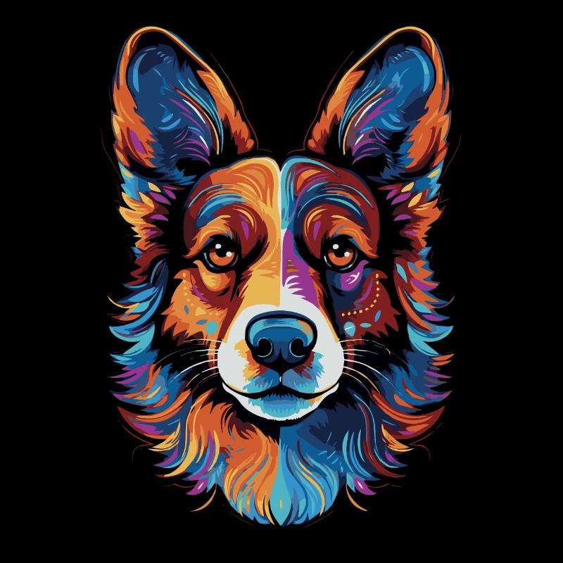 Welsh Corgi coloré