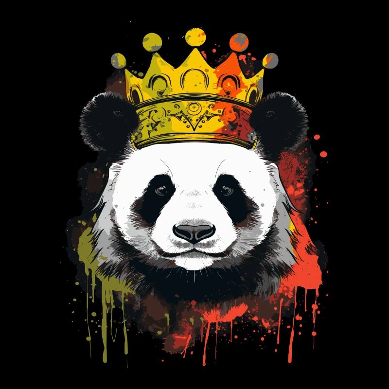 Panda avec couronne