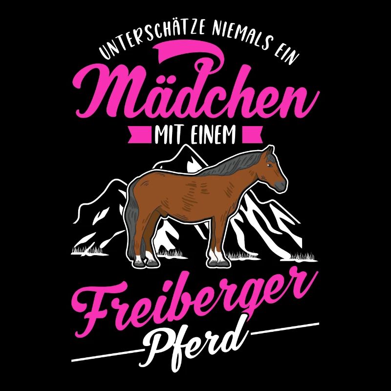Freiberger Pferd Mädchen