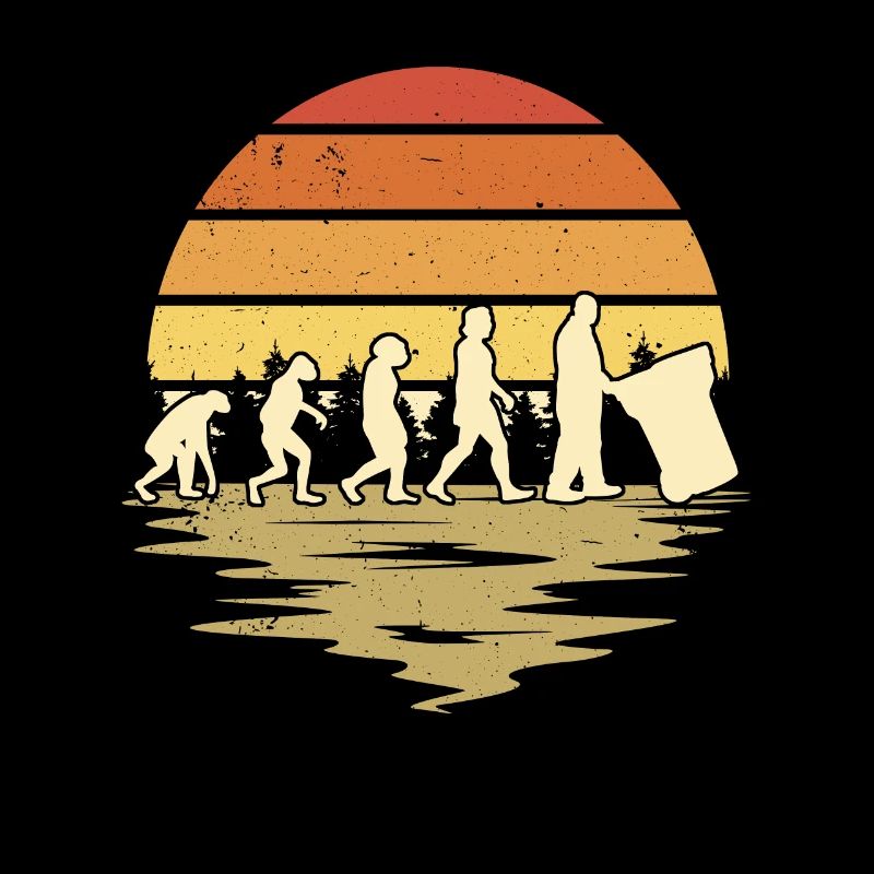 Müllmann Evolution Müllabfuhr Müllwagen