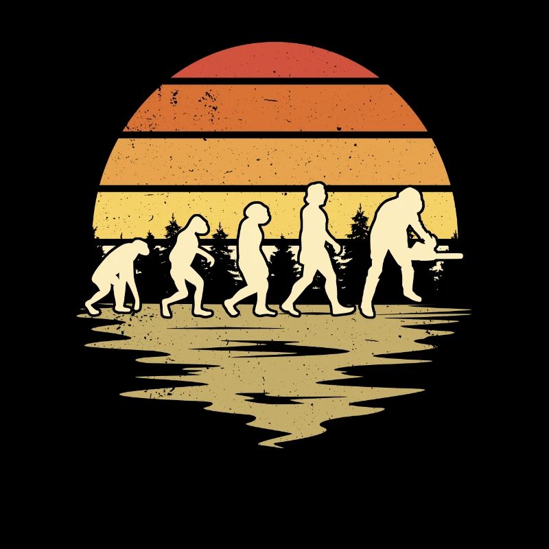 Baumfäller Evolution Axt Förster Forstwirt