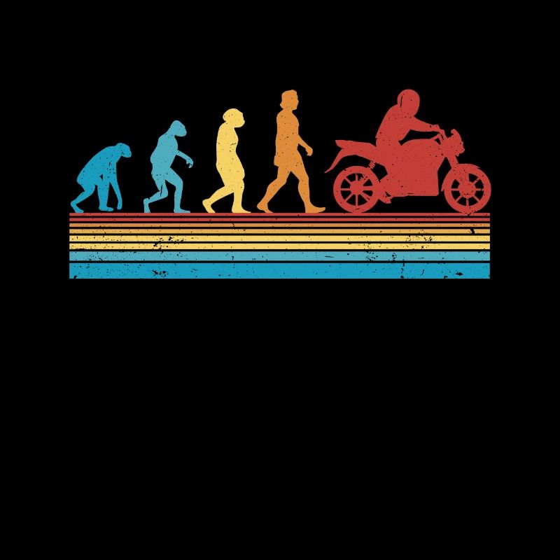 Motorradfahrer Evolution Motorrad Biker