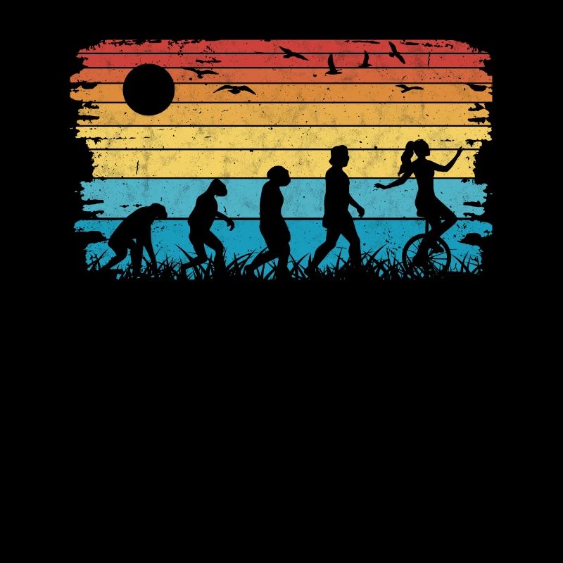 Einrad Evolution Einradfahrer