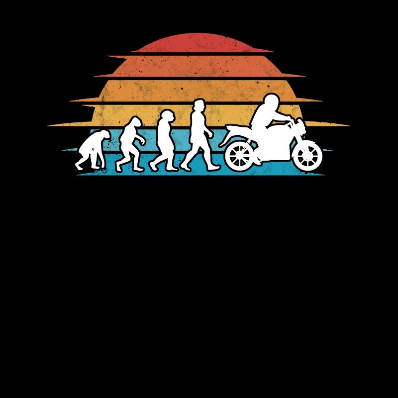 Motorradfahrer Evolution Motorrad Biker