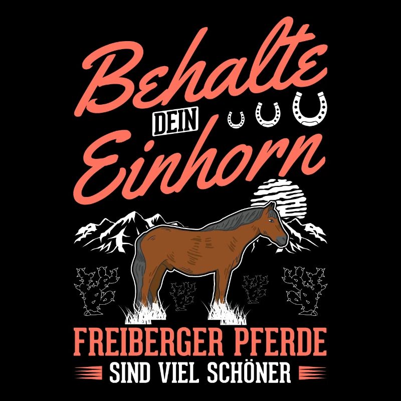 Freiberger Pferd Einhorn