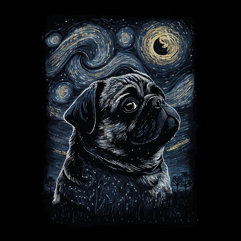 Mops Starry Night