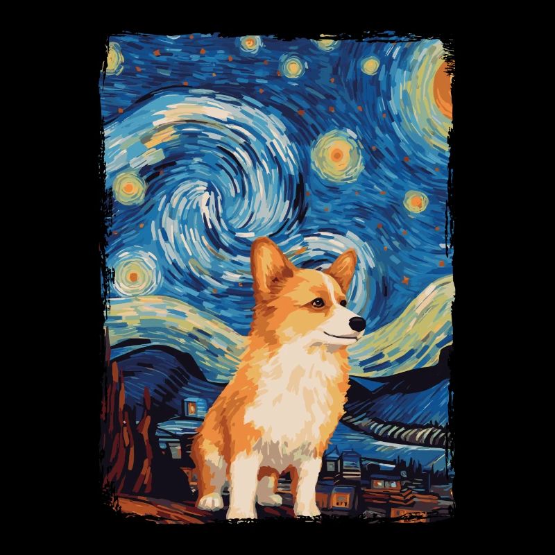 Corgi Nuit étoilée
