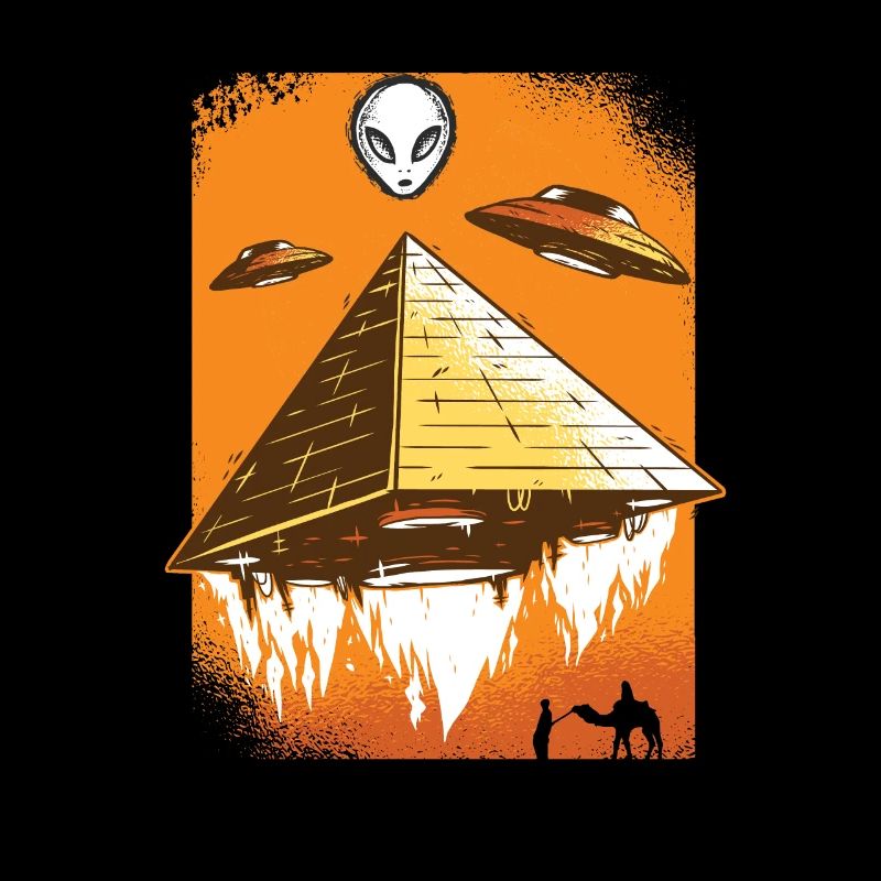 Alien Pyramide UFO cadeau Egypte