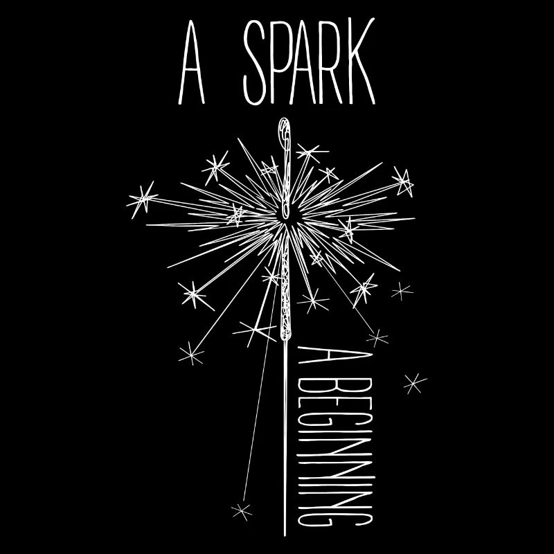 A Spark A Beginning Motivational Sparkler Design