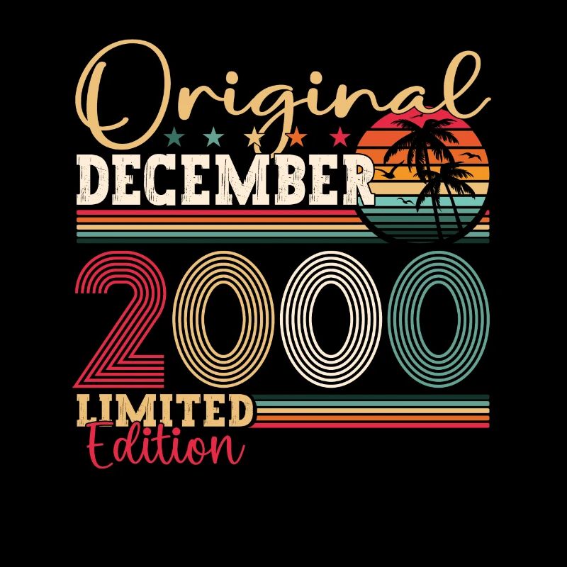 Original Décembre 2000 22e anniversaire Cadeau