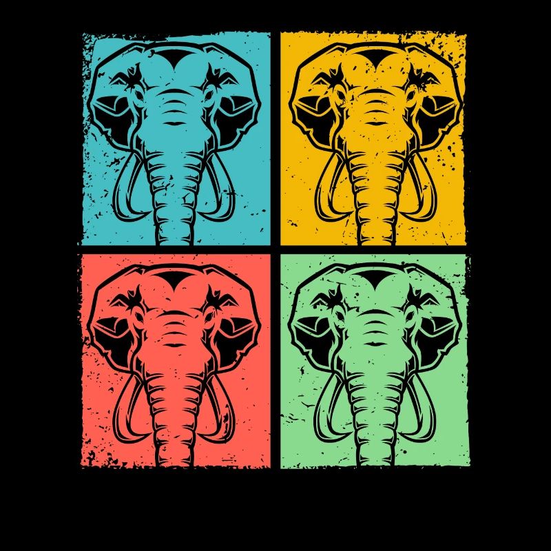 Éléphant Pop Art Animal