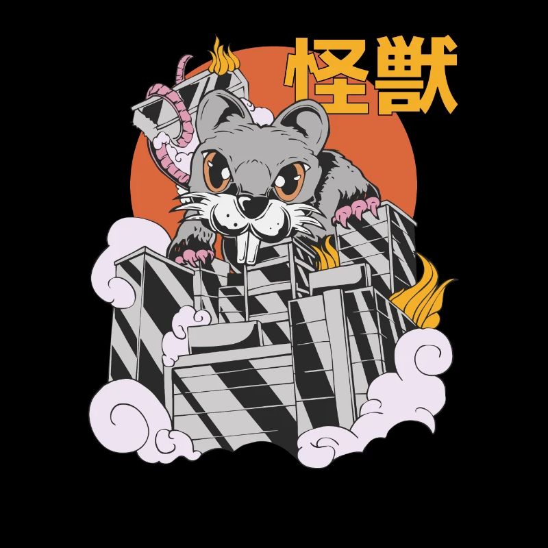 Rat Géant Coucher de Soleil Japonais