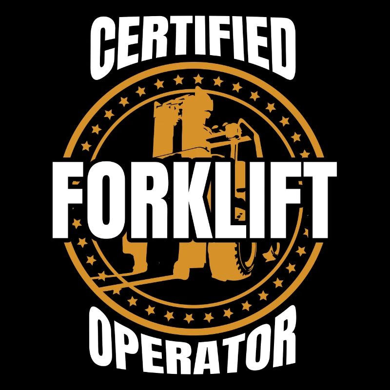 Retro Forklift Operator Driver Trucker Forklift