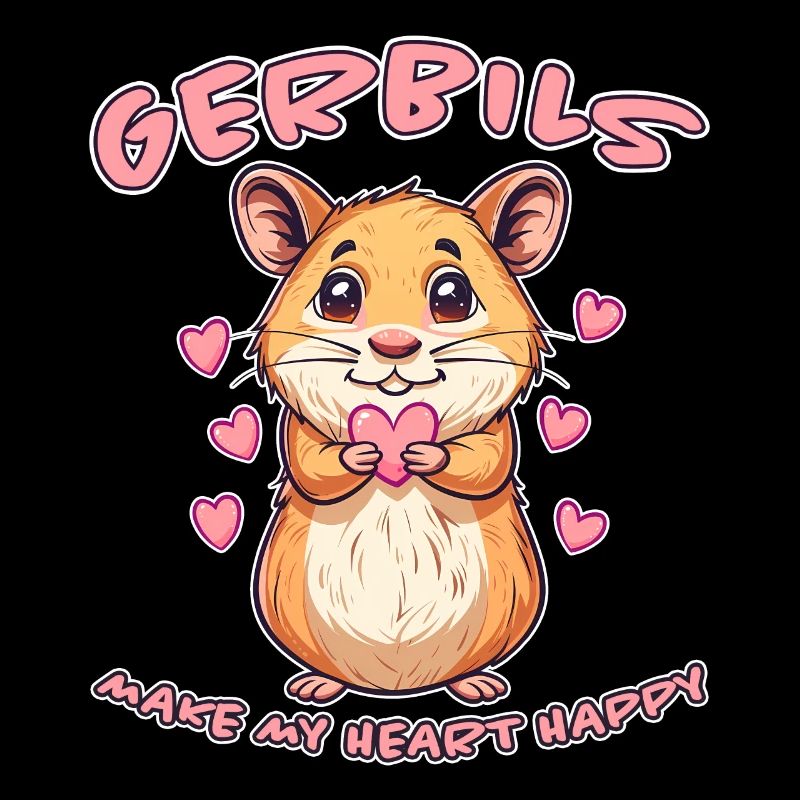 Gerbil Saying Racing Rat Funny Gerbil Gift