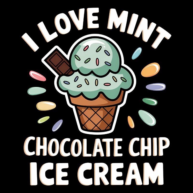 Schoko Minz Eis Spruch Lustiges Minz Eis Geschenk
