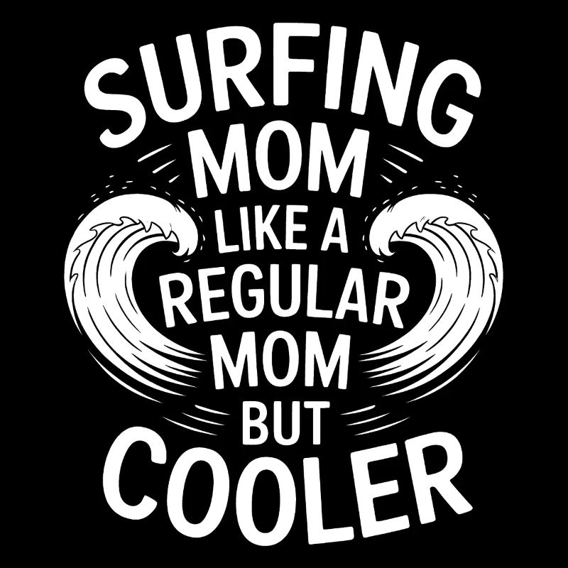 Surfing Mom Mutter Mama Lustiges Surfing Geschenk