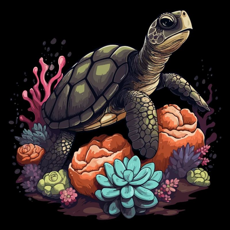 Turtle Animal Corals