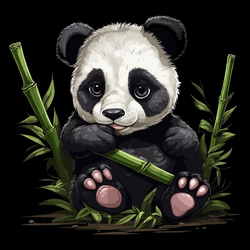 Panda Ours Bambou Panda Bébé
