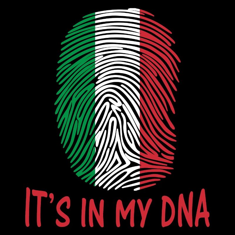 drapeau de conception d'autocollant de l'Italie Italia c'est dans mon ADN